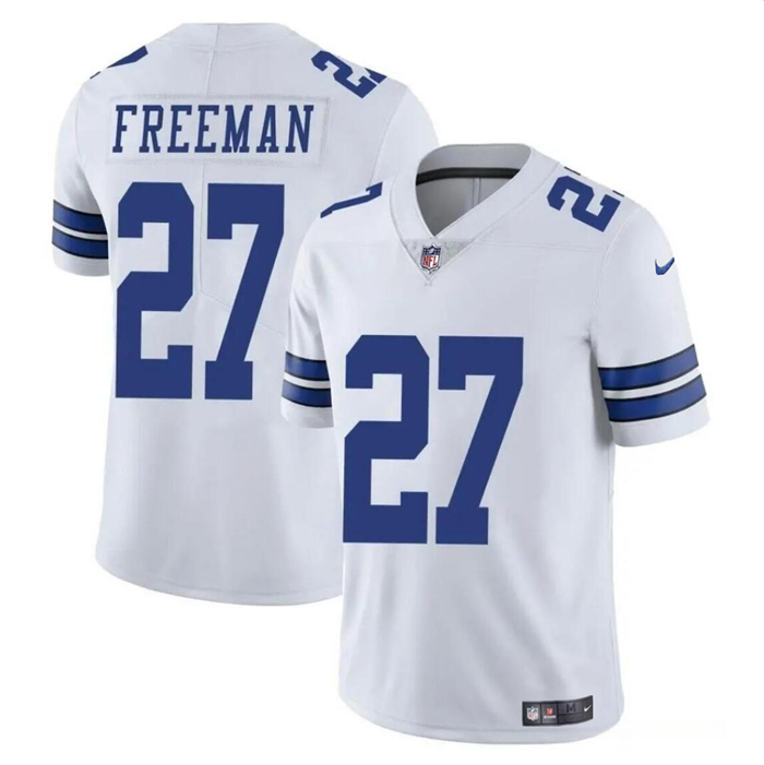 Youth Dallas Cowboys #27 Royce Freeman White Vapor Untouchable Limited Stitched Football Jersey